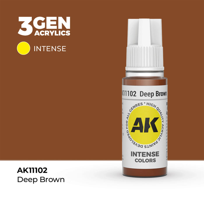 AK Interactive Intense Colors - Deep Brown (17ml)