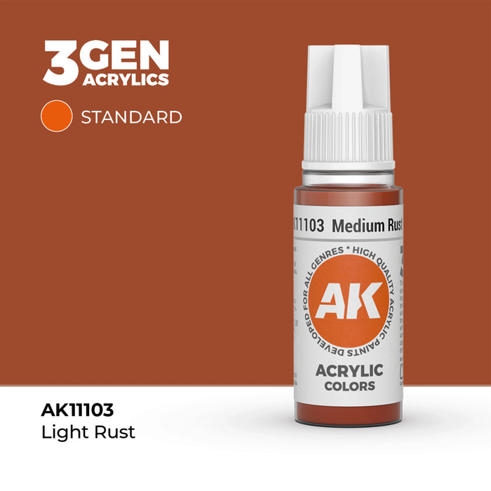 AK Interactive Standard Colors - Medium Rust (17ml)