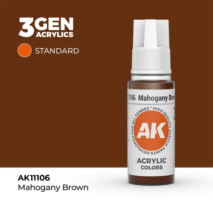 AK Interactive Standard Colors - Mahogany Brown (17ml)