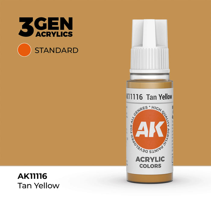 AK Interactive Standard Colors - Tan Yellow (17ml)