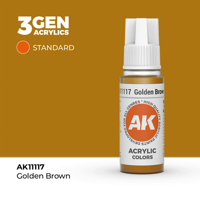 AK Interactive Standard Colors - Golden Brown (17ml)