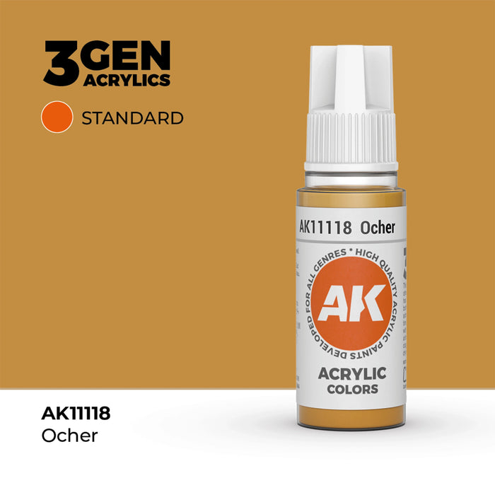AK Interactive Standard Colors - Ochre (17ml)