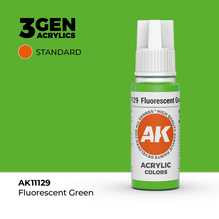 AK Interactive Standard Colors - Fluorescent Green (17ml)