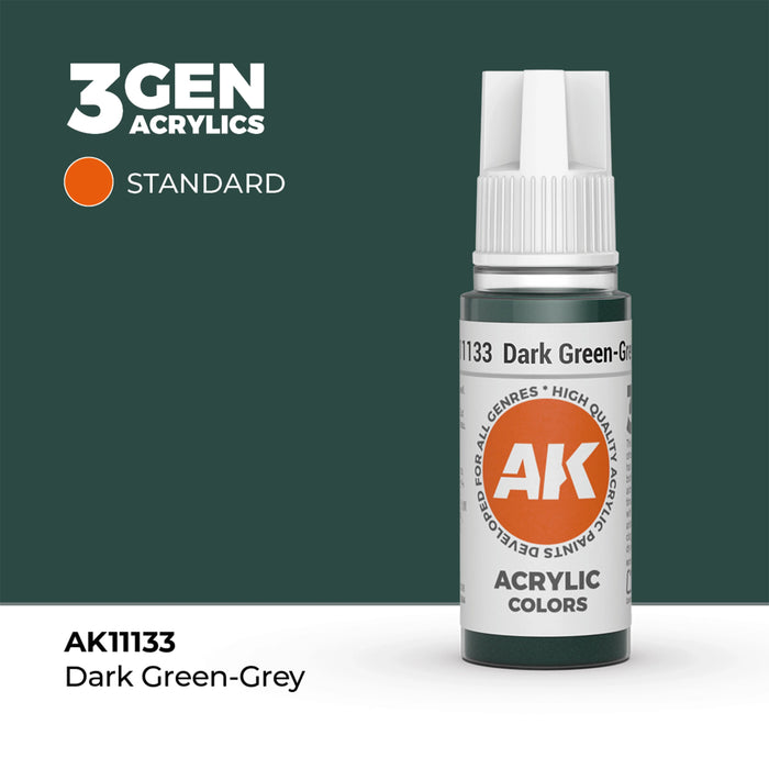 AK Interactive Standard Colors - Dark Green-Grey (17ml)