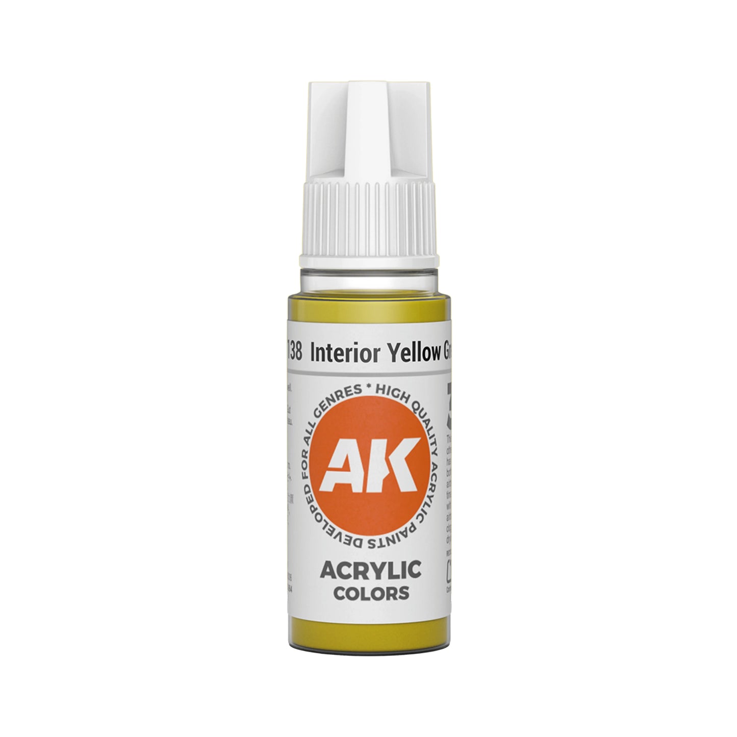 AK Interactive Standard Colors - Interior Yellow Green (17ml)