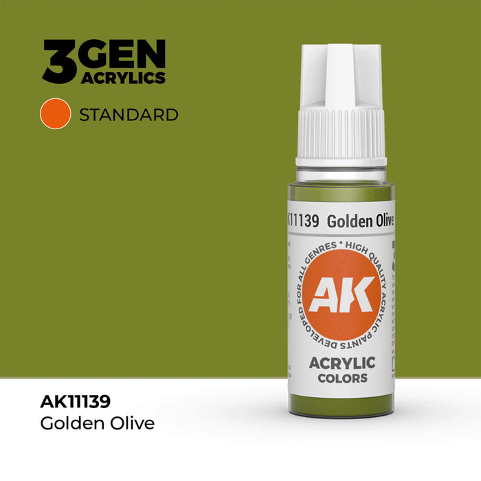 AK Interactive Standard Colors - Golden Olive (17ml)