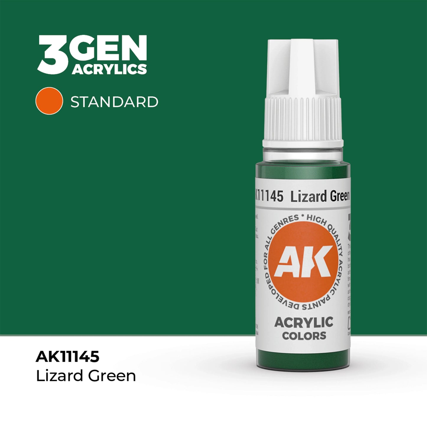 AK Interactive Standard Colors - Lizard Green (17ml)