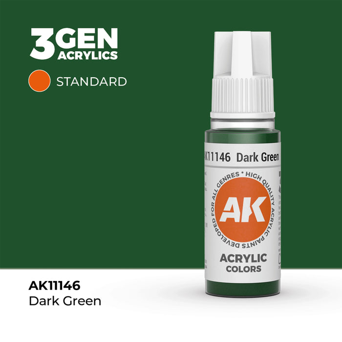 AK Interactive Standard Colors - Dark Green (17ml)