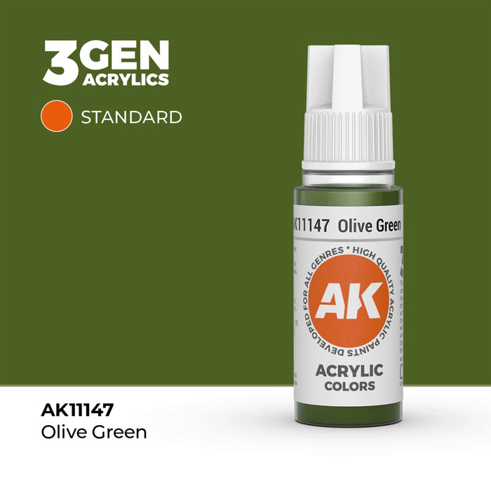 AK Interactive Standard Colors - Olive Green (17ml)