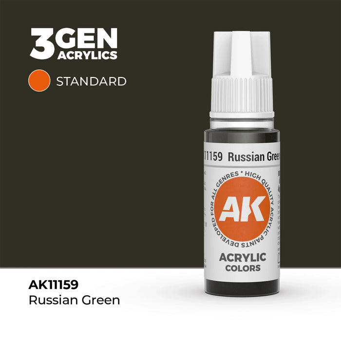 AK Interactive Standard Colors - Russian Green (17ml)
