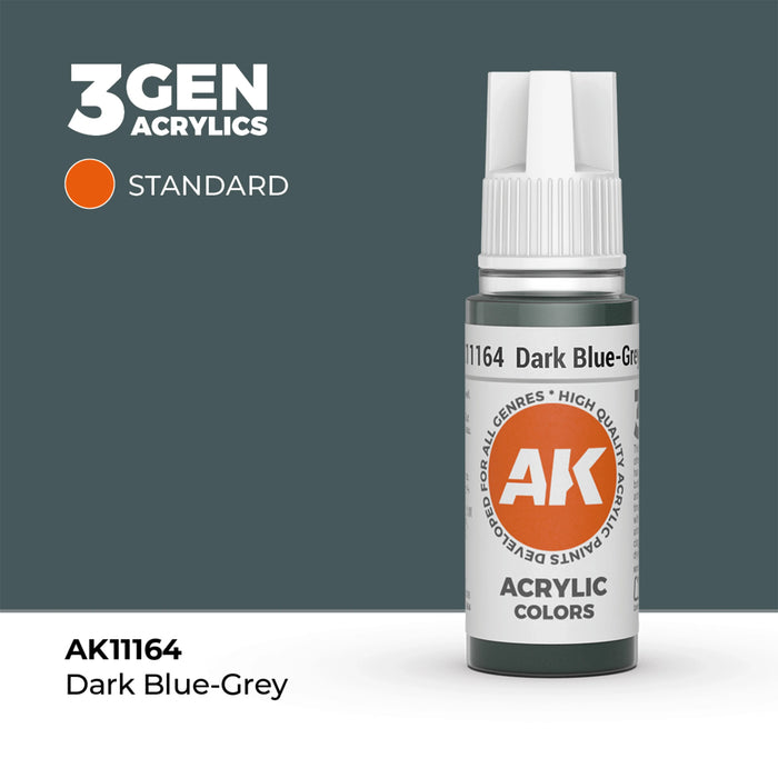 AK Interactive Standard Colors - Dark Blue-Grey (17ml)