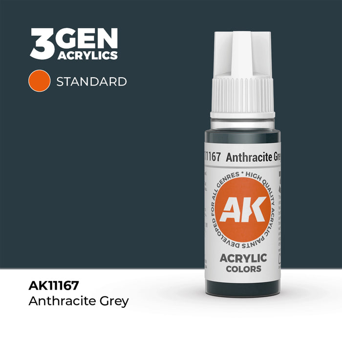 AK Interactive Standard Colors - Anthracite Grey (17ml)