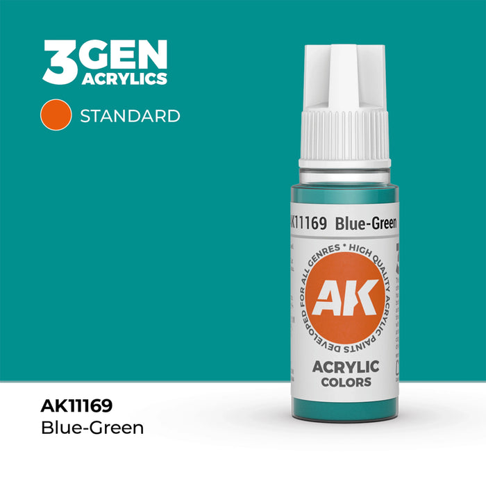AK Interactive Standard Colors - Blue-Green (17ml)