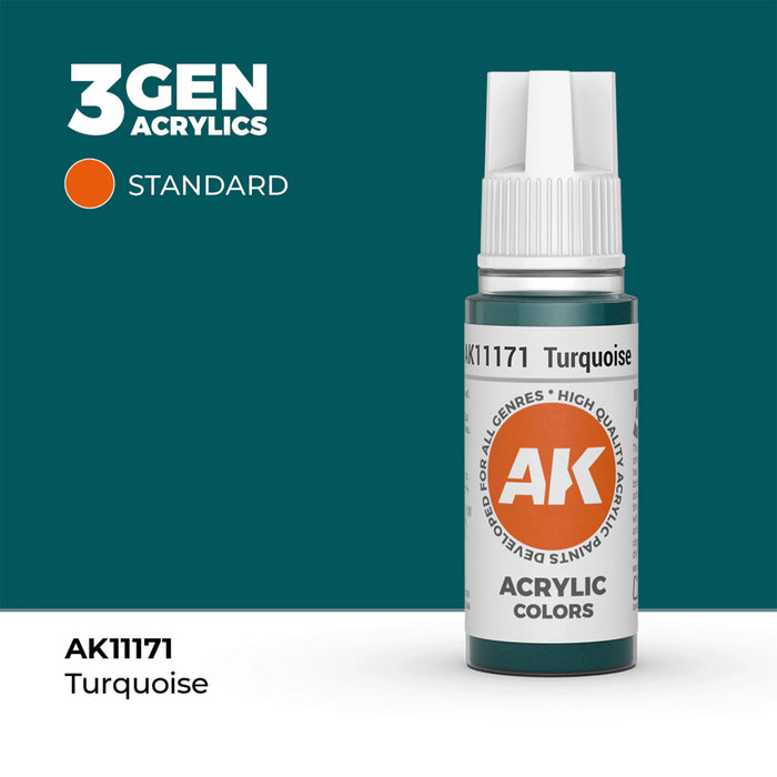 AK Interactive Standard Colors - Turquoise (17ml)