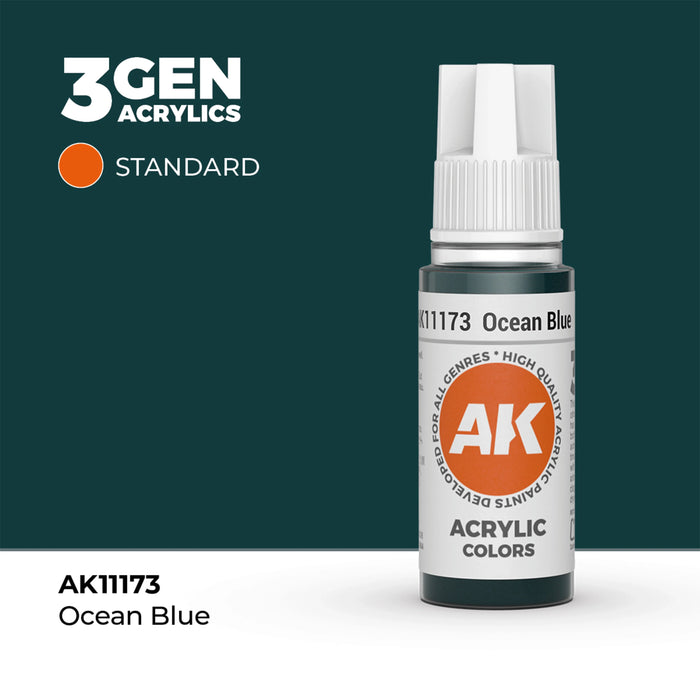 AK Interactive Standard Colors - Ocean Blue (17ml)