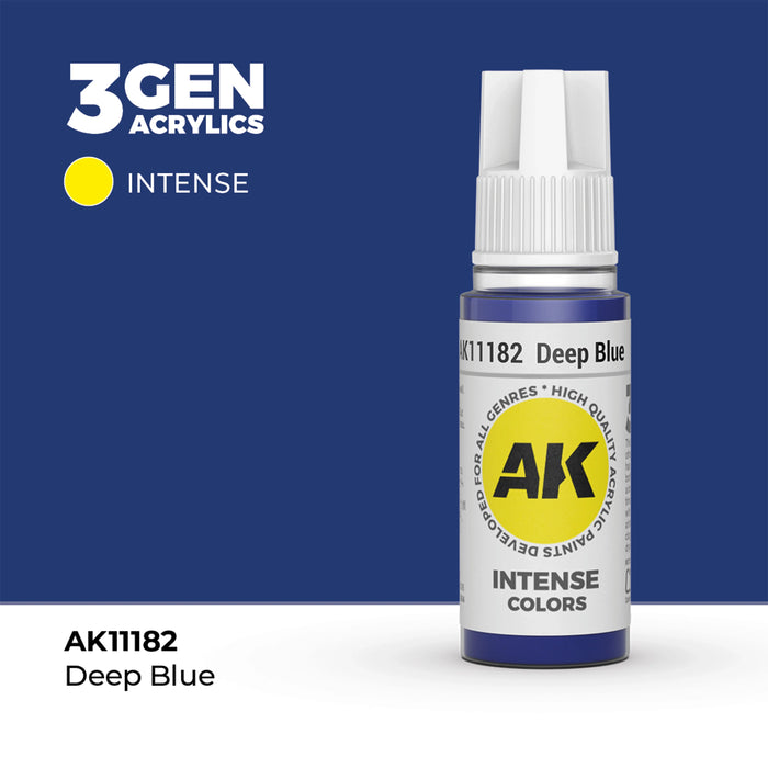 AK Interactive Intense Colors - Deep Blue (17ml)