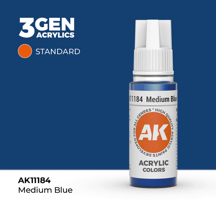 AK Interactive Standard Colors - Medium Blue (17ml)