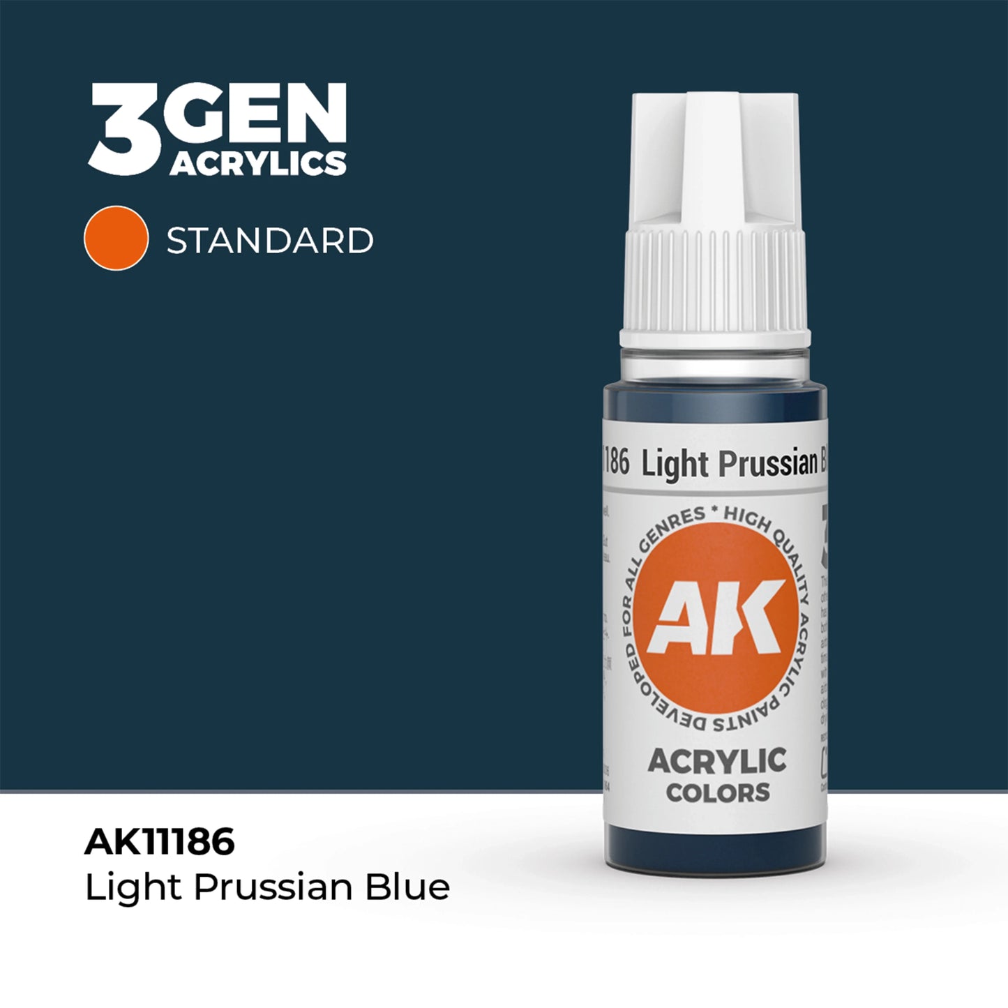 AK Interactive Standard Colors - Light Prussian Blue (17ml)