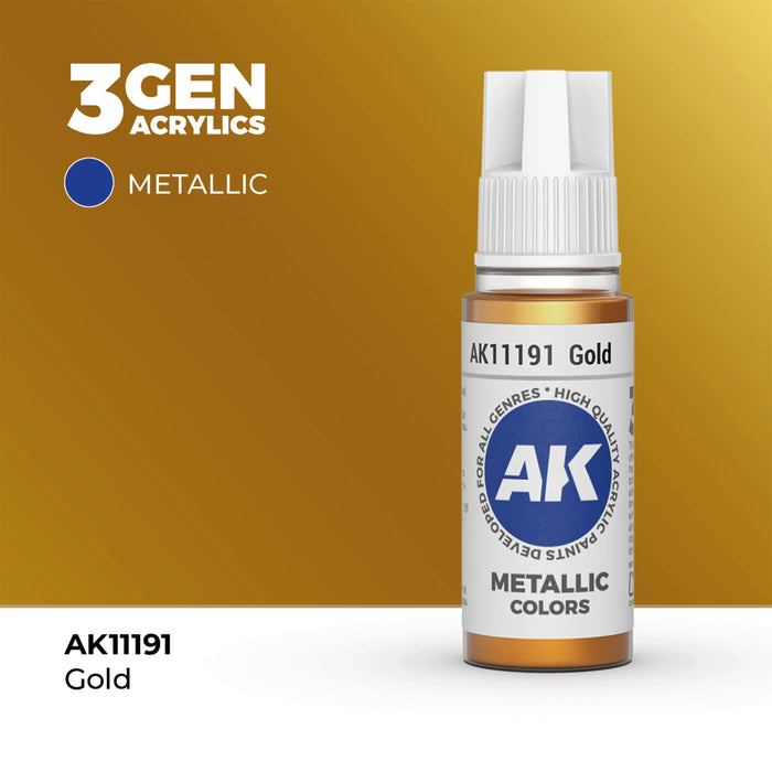 AK Interactive Metallic Colors - Gold (17ml)