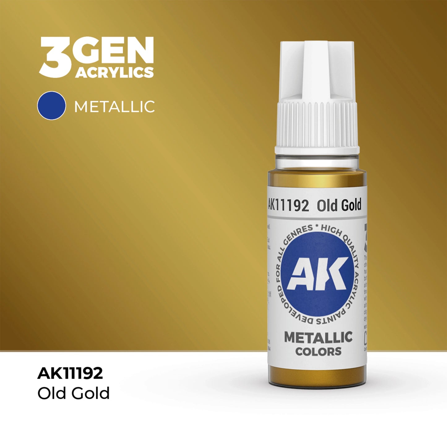 AK Interactive Metallic Colors - Old Gold (17ml)