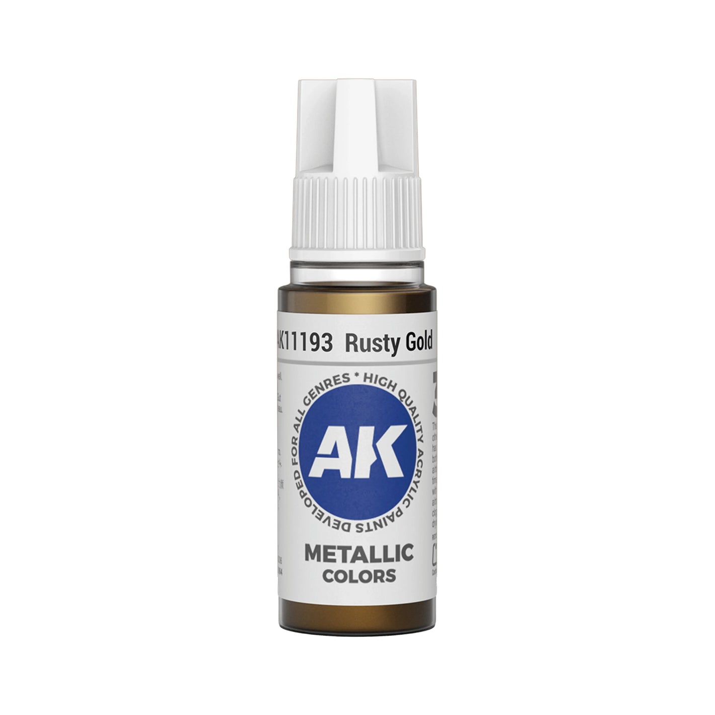 AK Interactive Metallic Colors - Rusty Gold (17ml)