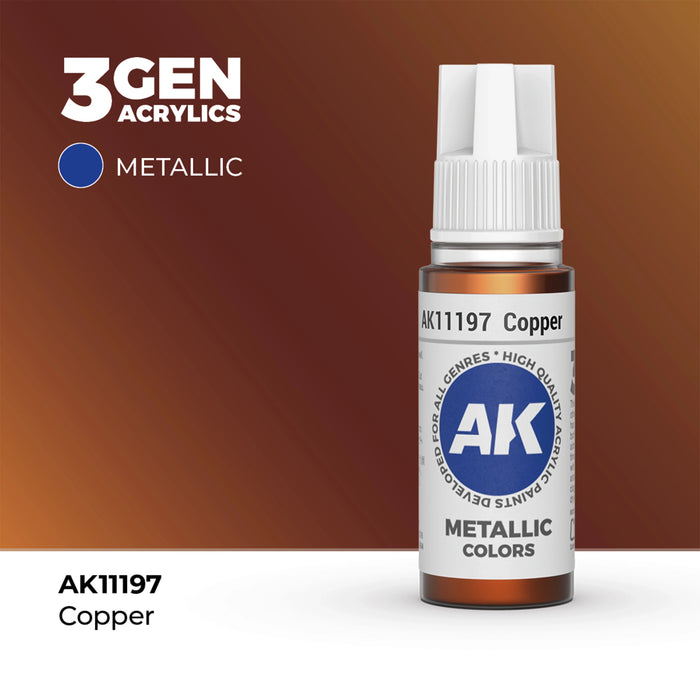 AK Interactive Metallic Colors - Copper (17ml)
