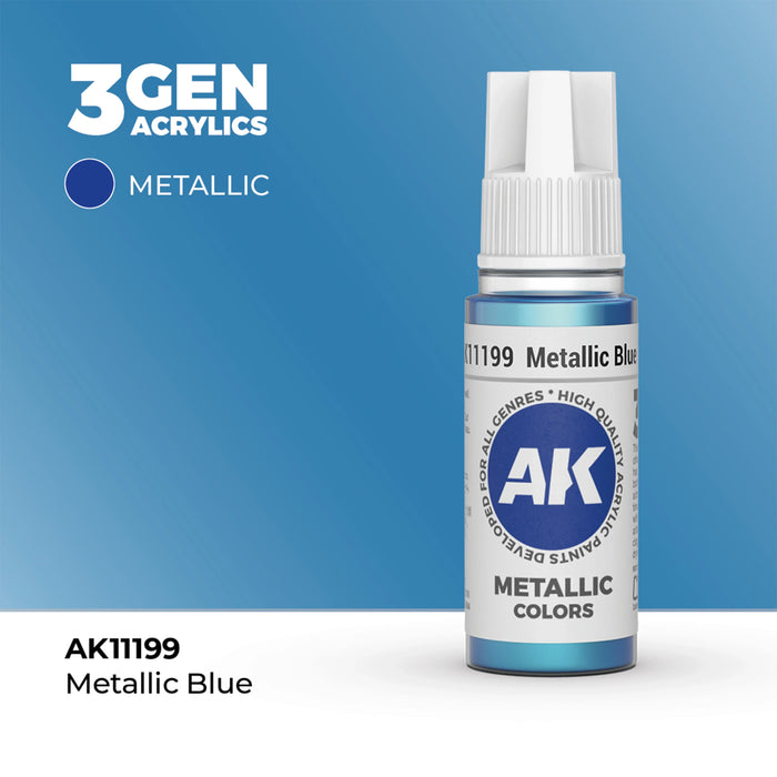 AK Interactive Metallic Colors - Metallic Blue (17ml)