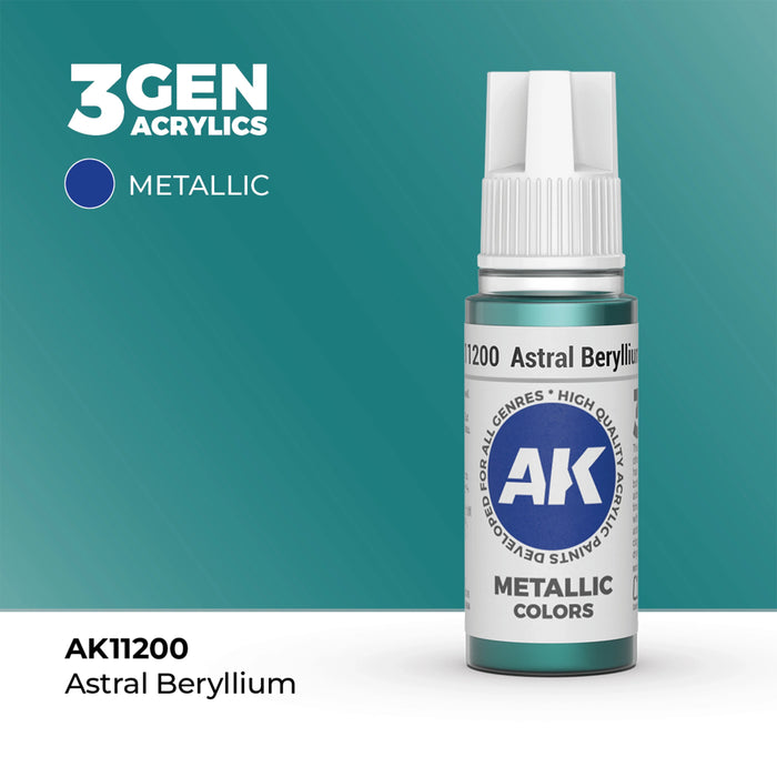 AK Interactive Metallic Colors - Astral Beryllium (17ml)