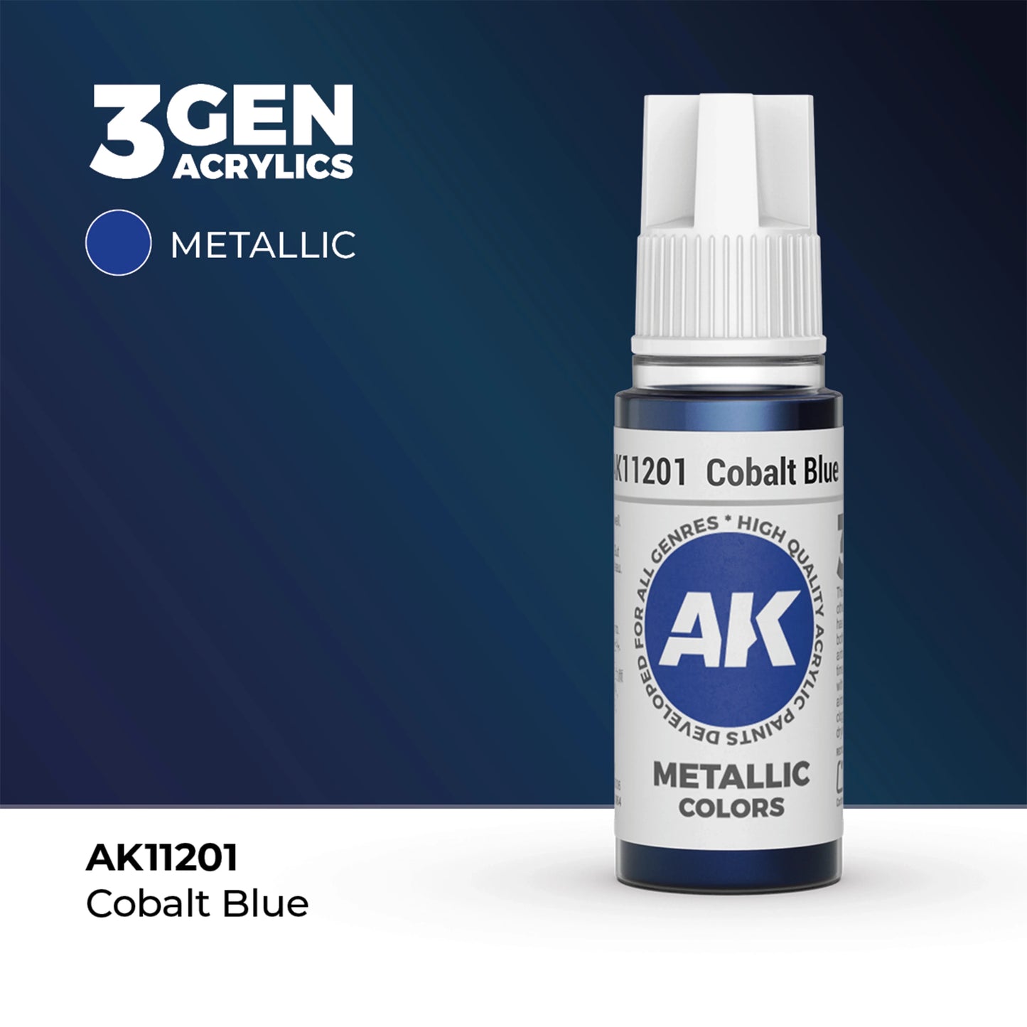 AK Interactive Metallic Colors - Cobalt Blue (17ml)
