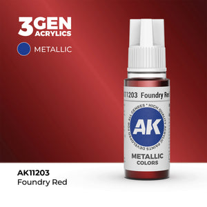 AK Interactive Metallic Colors - Foundry Red (17ml)