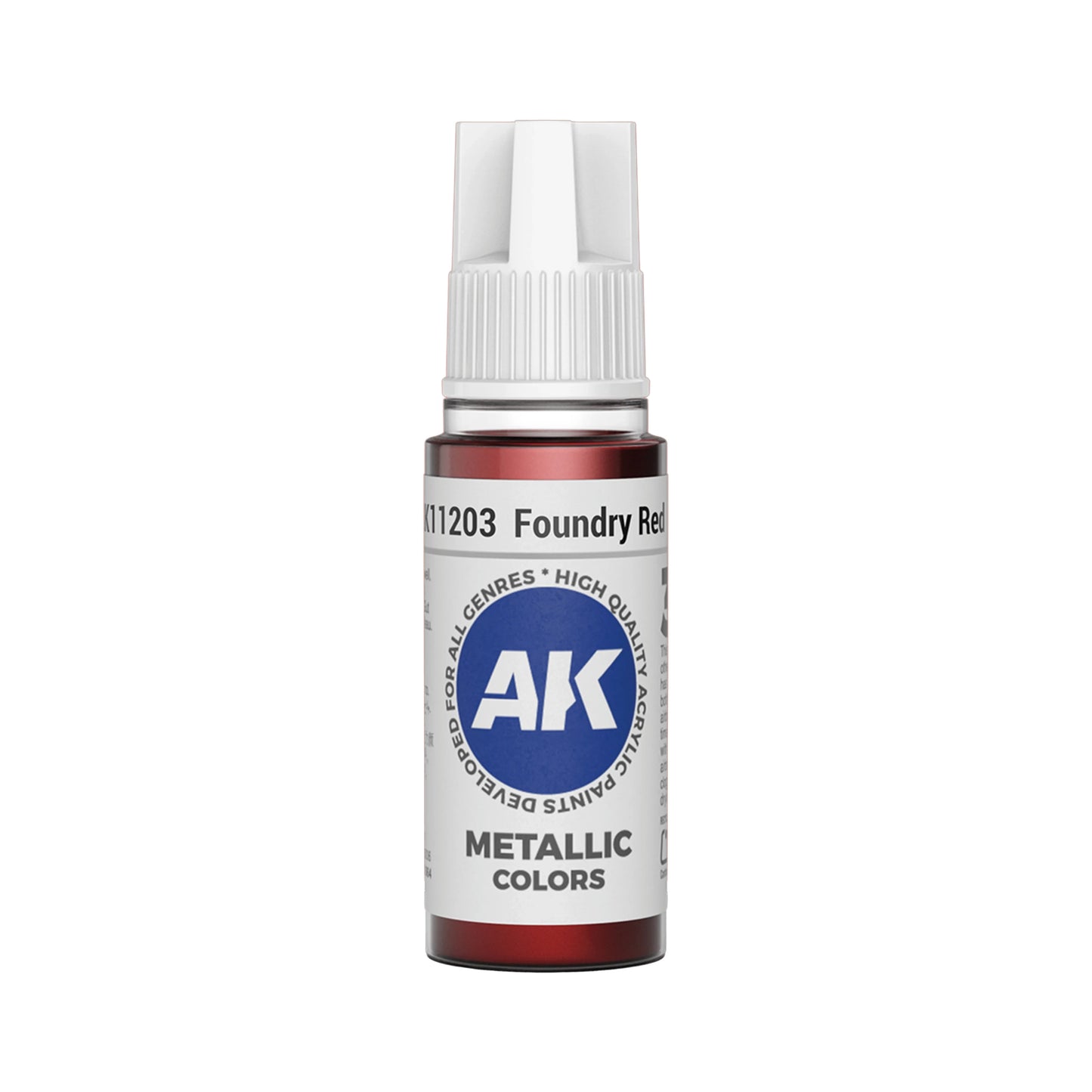 AK Interactive Metallic Colors - Foundry Red (17ml)