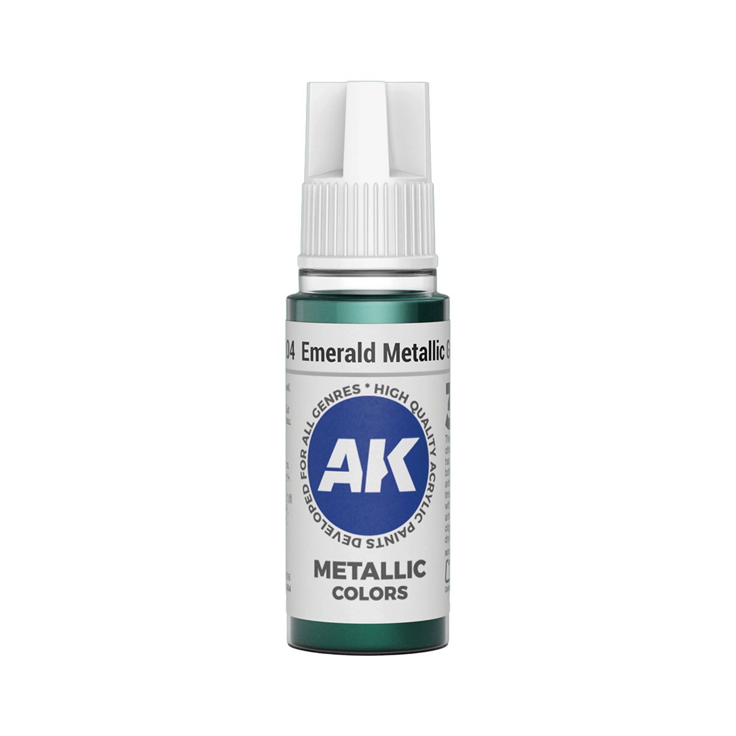 AK Interactive Metallic Colors - Emerald Metallic Green (17ml)