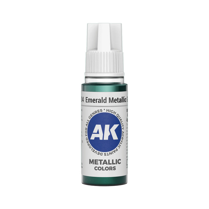 AK Interactive Metallic Colors - Emerald Metallic Green (17ml)