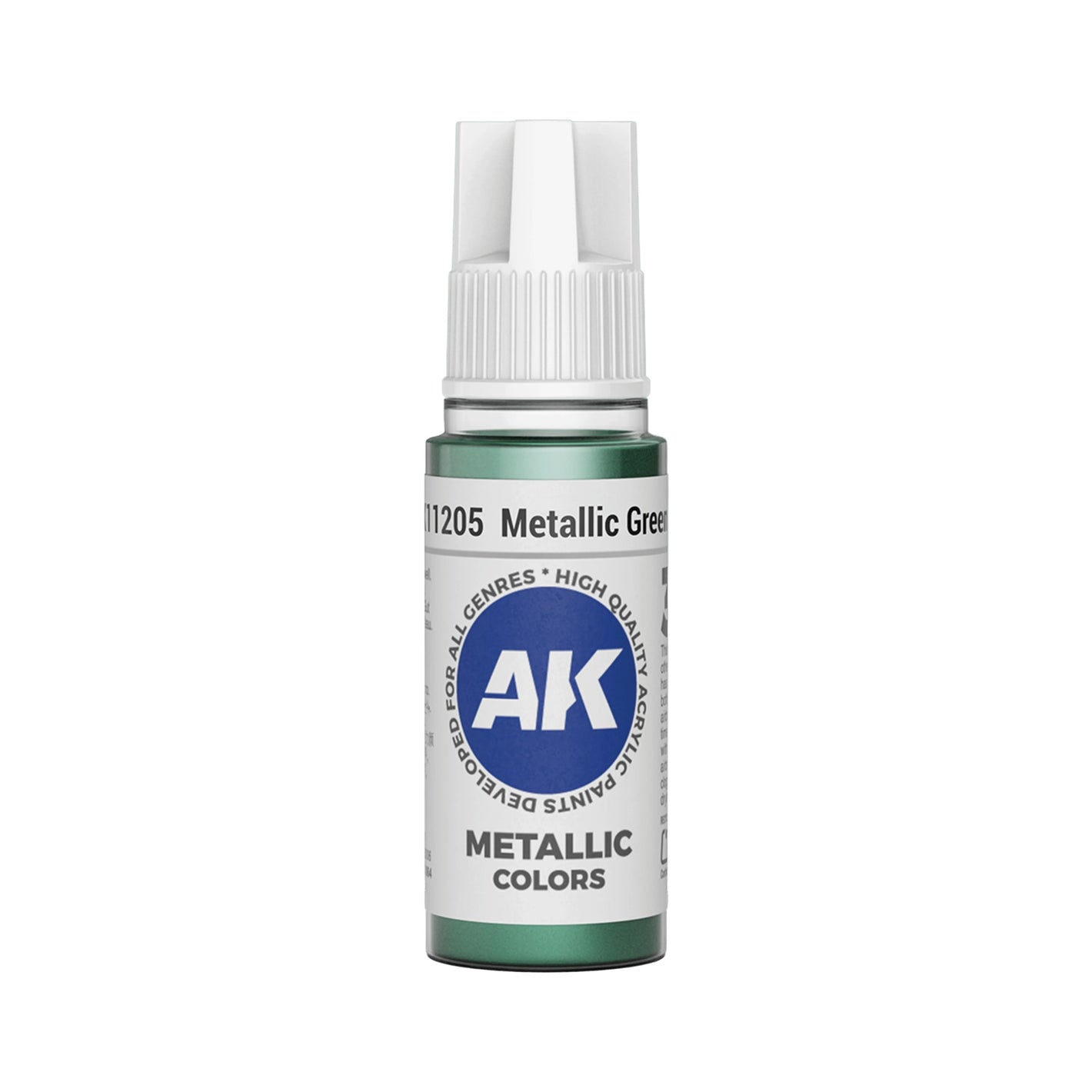 AK Interactive Metallic Colors - Metallic Green (17ml)