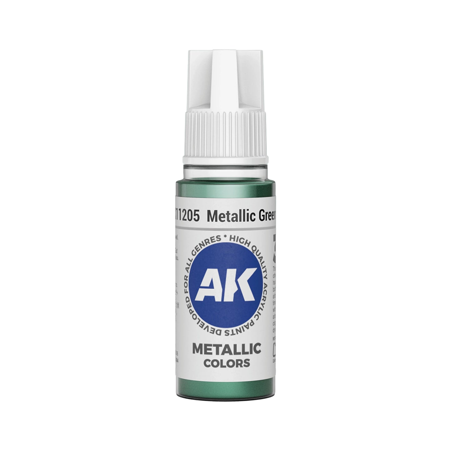 AK Interactive Metallic Colors - Metallic Green (17ml)