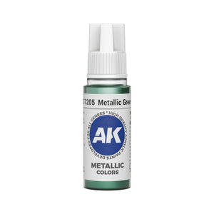 AK Interactive Metallic Colors - Metallic Green (17ml)