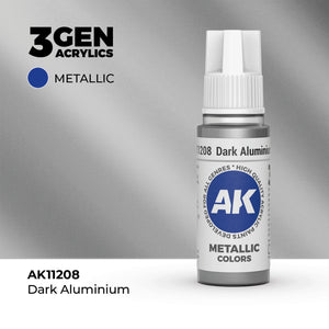 AK Interactive Metallic Colors - Dark Aluminium (17ml)