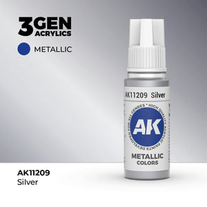 AK Interactive Metallic Colors - Silver (17ml)