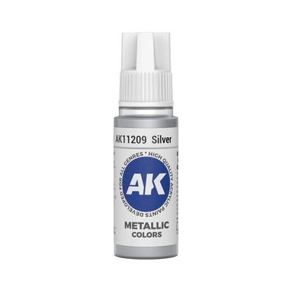 AK Interactive Metallic Colors - Silver (17ml)