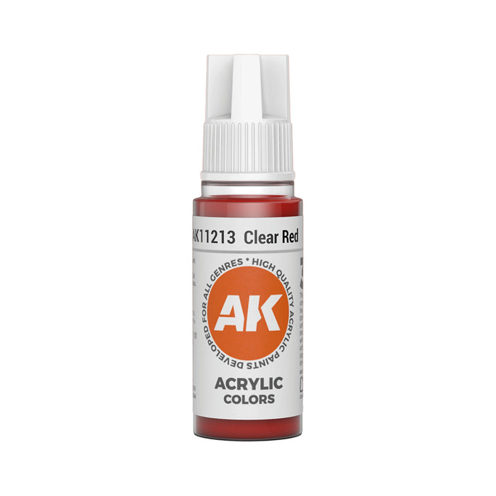 AK Interactive Standard Colors - Clear Red (17ml)