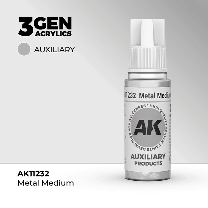 AK Interactive Auxillary - Metal Medium (17ml)