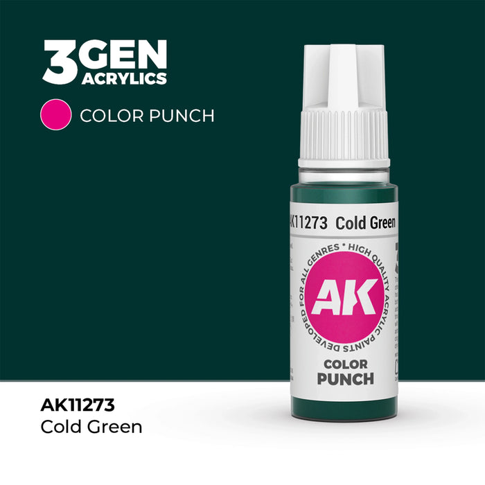 AK Interactive Color Punch - Cold Green (17ml)