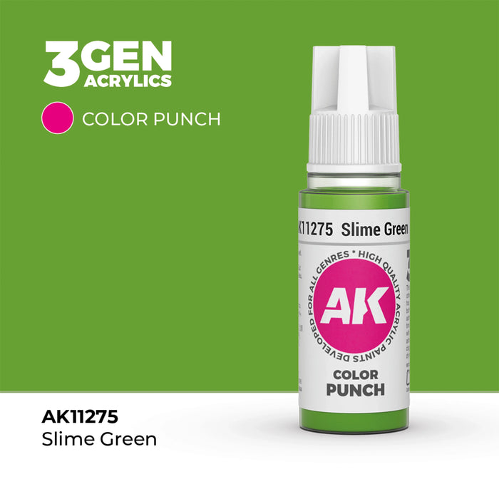 AK Interactive Color Punch - Slime Green (17ml)