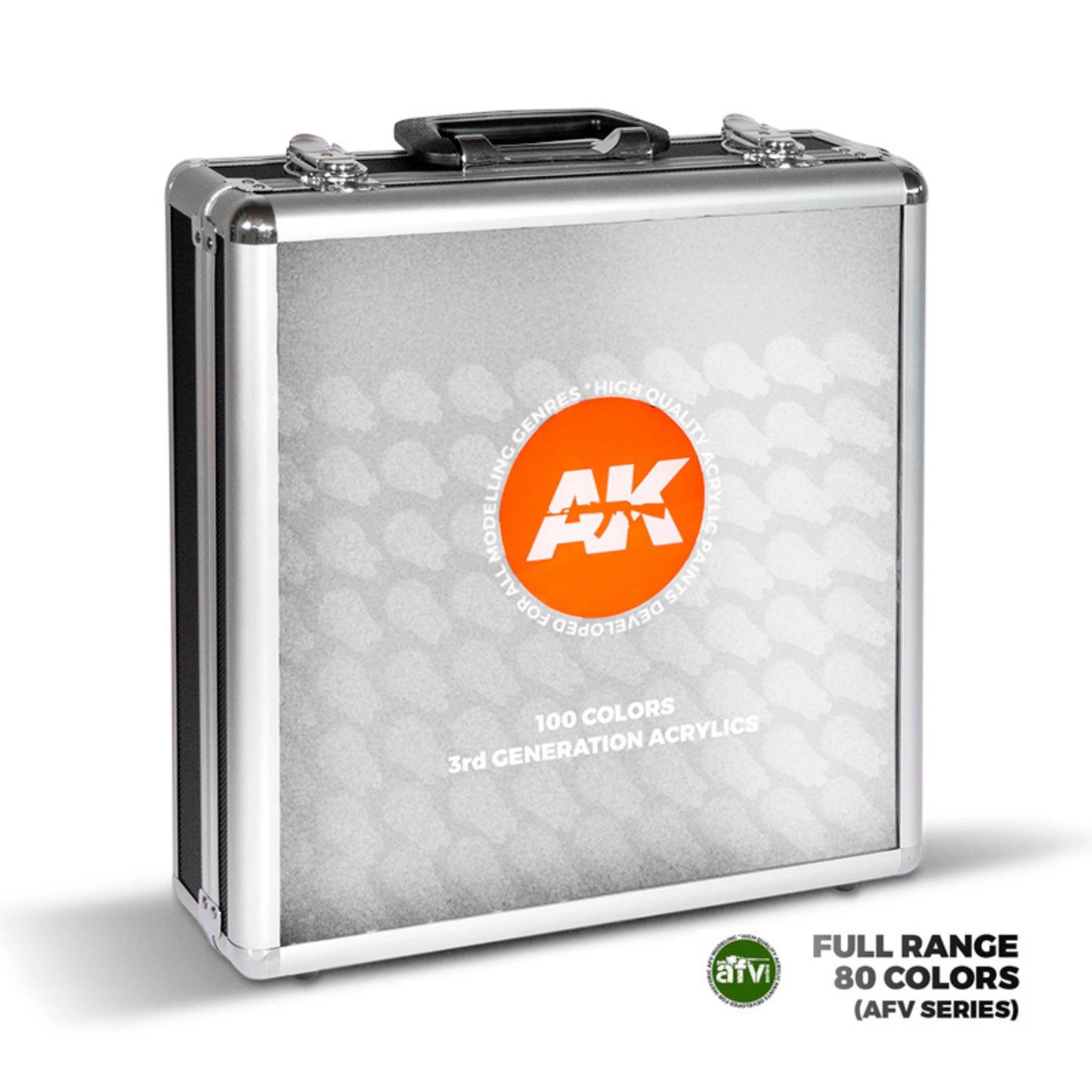 AK Interactive AK11703 80-Color 3GEN AFV Paint Briefcase