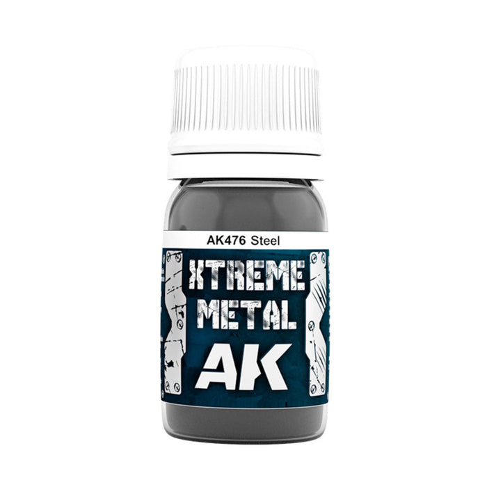 AK Interactive AK476 Xtreme Metal Steel 30ml