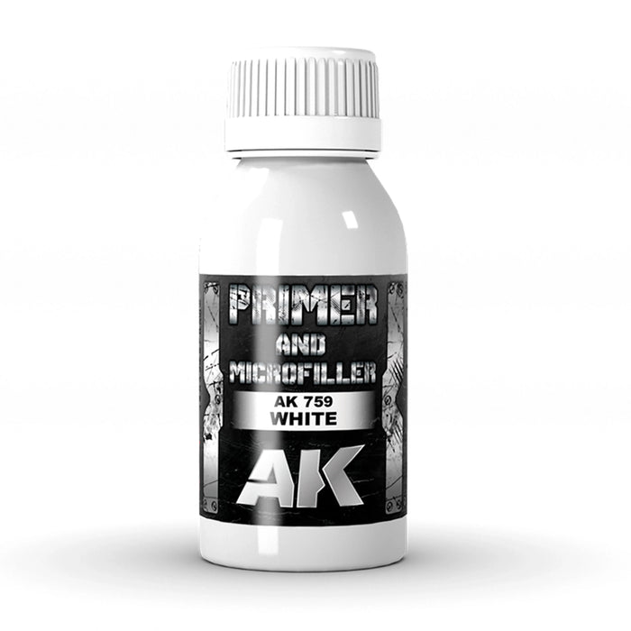 AK Interactive White Primer and Microfiller 100ml