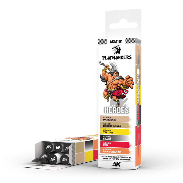 AK Interactive Playmarkers - Heroes Set (x6)