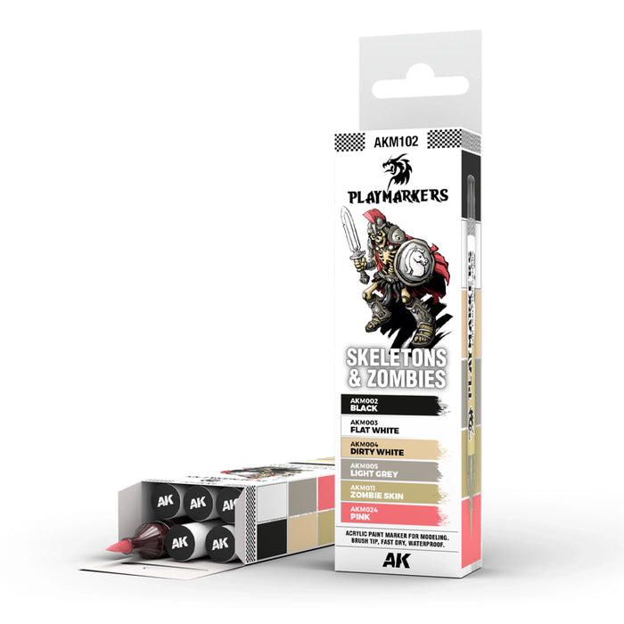 AK Interactive Playmarkers - Skeletons & Zombies Set (x6)