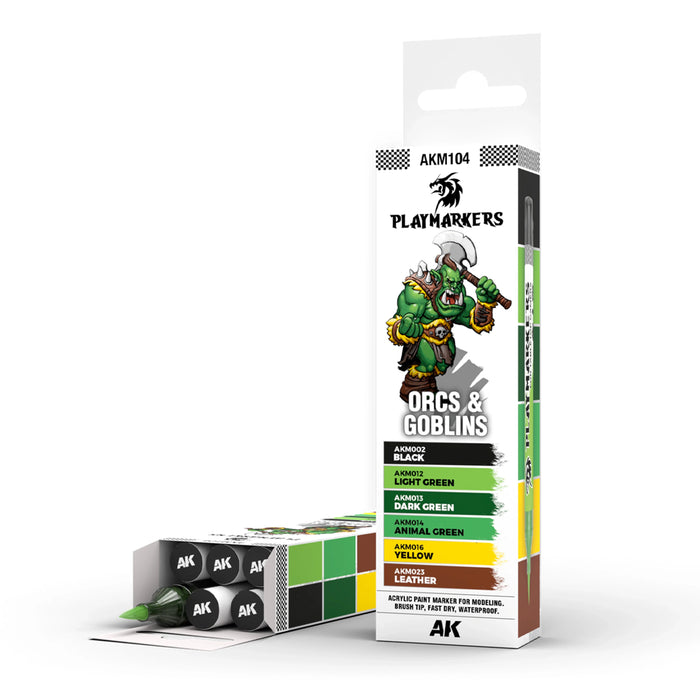 AK Interactive Playmarkers - Orcs & Goblins Set (x6)