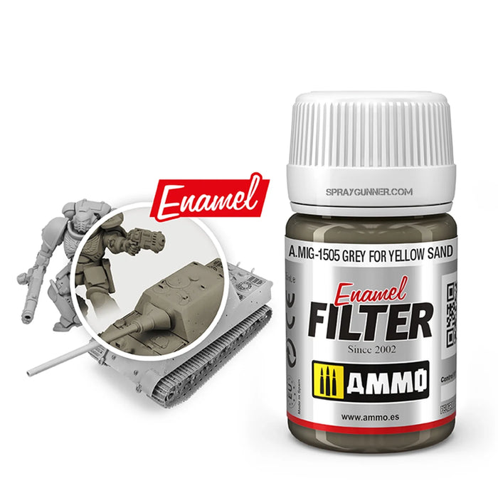 AMMO by MIG Filter Grey for Yellow Sand